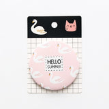 Cute Mirror Cartoon Personality Fashion Portable Round Mirror Mini Makeup Mirror Gift Giveaway