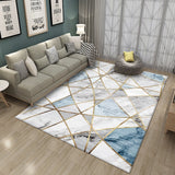 RFWCAK Nordic Marble Carpet for Living Room Area Rugs Anti-slip badroom Large Rug Coffee Table Mat Bedroom Yoga Pad Home Decor