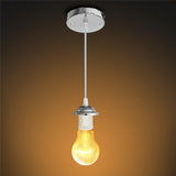 E27 Lights Interior Chandelier with Ceiling Chandelier Craft Screw Ceiling Rose Lamp PVC Fabric Flex Lamp AC110V