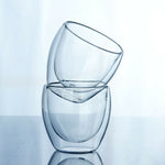 150-450ML Glass Coffee Mug Clear Double Wall Insulated Thermal Tea Cup Drinking Double Layer Glass