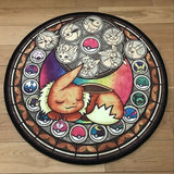 Pokemon Animal Floor Rug Round Soft Carpet Slip-resistant Bedroom Cushion Mat Hot