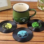 Cup Mat Retro CD Record Coffee Cup tea cup Mats Non-slip Pads creative ceramic cups Mats