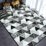 Geometric Plush Nordic Rug and Carpets for Living Room Bedroom Floor Climbing Child Kid Baby Play Mat Bathroom Door Mat alfombra