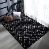 Geometric Plush Nordic Rug and Carpets for Living Room Bedroom Floor Climbing Child Kid Baby Play Mat Bathroom Door Mat alfombra