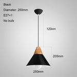 Nordic LED Pendant Lights Dining Room Pendant Lamp Modern Colorful Restaurant Kitchen Coffee Bedroom Loft Hanglamp Wood E27 220V