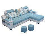 3 Seat Linen  Living Room Sofa Set Home Furniture Modern Design  Frame Soft Sponge L Shape Home Furniture