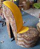 Creative high heels sofa Leisure fashion for lazy people The computer chair individuality Single person cloth art small sofa