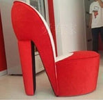 Creative high heels sofa Leisure fashion for lazy people The computer chair individuality Single person cloth art small sofa