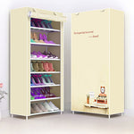 Multi-layer Dust-proof Shoe Cabinet Folding Non-woven Cloth Shoe Storage Stand Holder DIY Assembly Shoe Organizer Rack