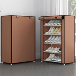 Multi-layer Dust-proof Shoe Cabinet Folding Non-woven Cloth Shoe Storage Stand Holder DIY Assembly Shoe Organizer Rack