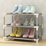 Multi-layer Dust-proof Shoe Cabinet Folding Non-woven Cloth Shoe Storage Stand Holder DIY Assembly Shoe Organizer Rack