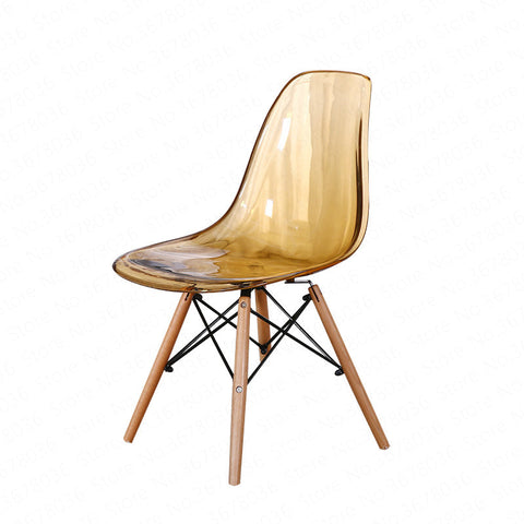 European Style Dining Chair Simple Modern Crystal Chair Fashion Transparent Chair Creative Office Chair Coffee Shop Chair