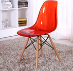 European Style Dining Chair Simple Modern Crystal Chair Fashion Transparent Chair Creative Office Chair Coffee Shop Chair