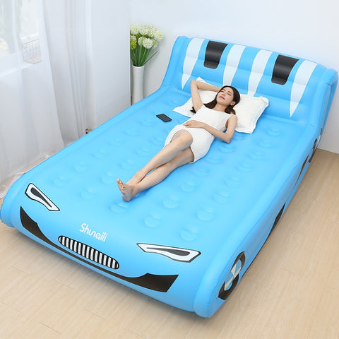 Cool Inflatable Bed Sofa Bedroom Furniture Lazy Bed Muebles Soft Eco-friendly Folding Portable Beds For Adults Kids Sofas