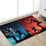 1pcs 40x60cm Marvel The Avengers Plush Carpet Iron Man Captain America Batman Rug Cotton Christmas Gift for Kids Drop Shipping