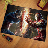 1pcs 40x60cm Marvel The Avengers Plush Carpet Iron Man Captain America Batman Rug Cotton Christmas Gift for Kids Drop Shipping