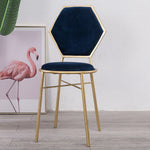 Nordic Pink Golden Chair Restaurant Lounge Dressing Chair for Nail Shop  Livingroom Chairs Salon Furniture