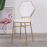 Nordic Pink Golden Chair Restaurant Lounge Dressing Chair for Nail Shop  Livingroom Chairs Salon Furniture