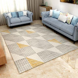 Carpet Rug For Living Room Printing 3D Geometric Wood Floor Rug Non-slip Antifouling Carpet For Bedroom Parlor Factory Supply