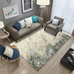 Carpet Rug For Living Room Printing 3D Geometric Wood Floor Rug Non-slip Antifouling Carpet For Bedroom Parlor Factory Supply