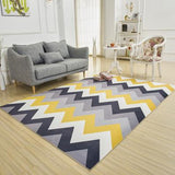 Carpet Rug For Living Room Printing 3D Geometric Wood Floor Rug Non-slip Antifouling Carpet For Bedroom Parlor Factory Supply