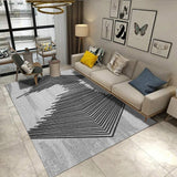 Carpet Rug For Living Room Printing 3D Geometric Wood Floor Rug Non-slip Antifouling Carpet For Bedroom Parlor Factory Supply