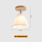 E27 Iron 5W Iron/Wood Ceiling Lamp Shade Pendant Light Covers and Shades Triangle Metal Ceiling Lampshades