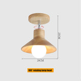 E27 Iron 5W Iron/Wood Ceiling Lamp Shade Pendant Light Covers and Shades Triangle Metal Ceiling Lampshades