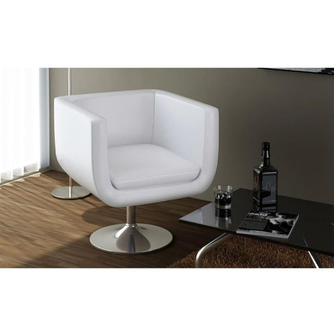 2019New Arrival Modern Swivel Chair Bar Stool Artificial Leather White For Living Room/Garden Soft Chair Decorative Chair