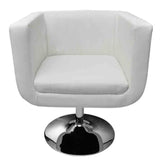 2019New Arrival Modern Swivel Chair Bar Stool Artificial Leather White For Living Room/Garden Soft Chair Decorative Chair