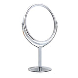 828t Korean Metal Mirror Makeup Mirror Dressing Mirrors Desktop Rotating1:2 Magnification Function women Make up tools