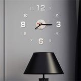 New 3d Wall Clock Design Large Acrylic Mirror Clocks Stickers Living room accessories Decorative House Clock On The Wall z0315