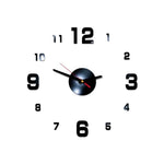 New 3d Wall Clock Design Large Acrylic Mirror Clocks Stickers Living room accessories Decorative House Clock On The Wall z0315