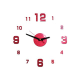 New 3d Wall Clock Design Large Acrylic Mirror Clocks Stickers Living room accessories Decorative House Clock On The Wall z0315