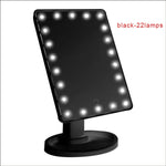 Mioor Adjustable 20/16 LEDs Lighted Makeup Mirror Touch Screen Portable Magnifying Vanity Tabletop Lamp Cosmetic Mirror Make Up