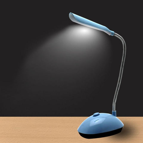 Eye-Protection Table Light Mini 4 LEDs Desk Lamp AAA Battery Powered 360 Degree Rotation High Lumen Flicker-Free Table Lamp