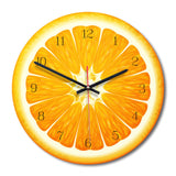 Creative Fruit Wall Clock Lime Modern Kitchen Lemon Clock Watch Home Decor Living Room Clock Tropical Fruit Wall Art Timepieces