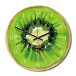 Creative Fruit Wall Clock Lime Modern Kitchen Lemon Clock Watch Home Decor Living Room Clock Tropical Fruit Wall Art Timepieces