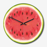 Creative Fruit Wall Clock Lime Modern Kitchen Lemon Clock Watch Home Decor Living Room Clock Tropical Fruit Wall Art Timepieces