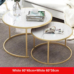 2 in 1 Wooden Coffee Tables  Living Room Sofa Beside Round Coffee Tea Table Desk Combination Home Furniture