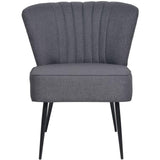 2019New Arrival Dark Gray Classical Cocktail Chair For Bedroom Living Room Garden Decor Soft Chair Derecotive Chair