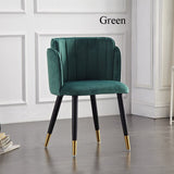 Modern Formal Dinning Chairs Creative Solid Wood Makeup Chair European Fabric Office Meeting Office Shop Chair Furniture