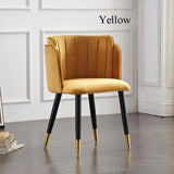 Modern Formal Dinning Chairs Creative Solid Wood Makeup Chair European Fabric Office Meeting Office Shop Chair Furniture