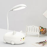 Cartoon Cat Design Led Eye Protection Reading Lamp USB Rechargeable LED Desks Book Table Light for Children Kids Bedroom Bedsid