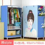 DIY Non-woven Folding Portable Wardrobe Bedroom Furniture Bedroom Storage Cabinet