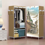 DIY Non-woven Folding Portable Wardrobe Bedroom Furniture Bedroom Storage Cabinet