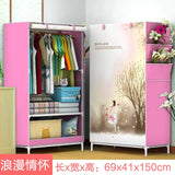 DIY Non-woven Folding Portable Wardrobe Bedroom Furniture Bedroom Storage Cabinet