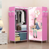 DIY Non-woven Folding Portable Wardrobe Bedroom Furniture Bedroom Storage Cabinet