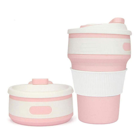 Portable Silicone Cup Hot Folding Silicone Telescopic Multi-function Collapsible Drinking Coffee Cup Foldable Silica Mug Travel