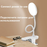 LED Table Lamp Touch On/off Switch 3 Modes Clip Desk Lamp 7000K Eye Protection Desk Light Dimmer Rechargeable USB Led Table Lamp